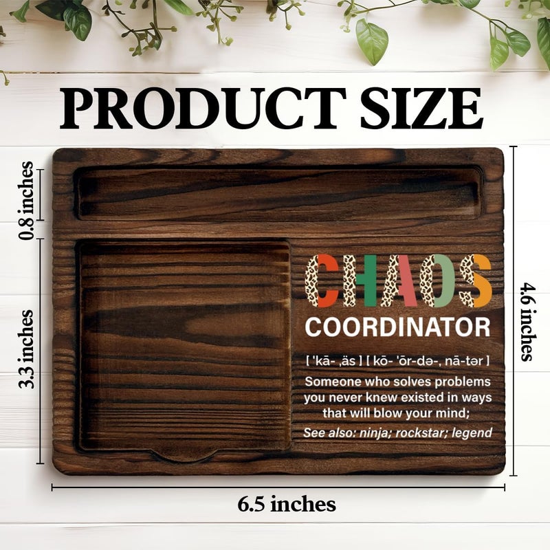 QODMGD Chaos Coordinator Gifts for Women, Thank You Gifts for Leader Coworker Boss Teacher Nurse, Chaos Coordinator Definition Sticky Note Holder for Desk - Image 2